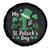 Funny My 1st St Patrick's Day Spare Tire Cover Shamrock Glitter Print