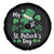 Funny My 1st St Patrick's Day Spare Tire Cover Shamrock Glitter Print