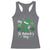 Funny My 1st St Patrick's Day Racerback Tank Top Shamrock Glitter Print