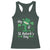 Funny My 1st St Patrick's Day Racerback Tank Top Shamrock Glitter Print