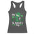 Funny My 1st St Patrick's Day Racerback Tank Top Shamrock Glitter Print