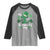 Funny My 1st St Patrick's Day Raglan Shirt Shamrock Glitter Print