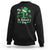 Funny My 1st St Patrick's Day Sweatshirt Shamrock Glitter Print