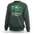 Funny My 1st St Patrick's Day Sweatshirt Shamrock Glitter Print