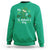 Funny My 1st St Patrick's Day Sweatshirt Shamrock Glitter Print