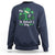 Funny My 1st St Patrick's Day Sweatshirt Shamrock Glitter Print