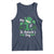 Funny My 1st St Patrick's Day Tank Top Shamrock Glitter Print