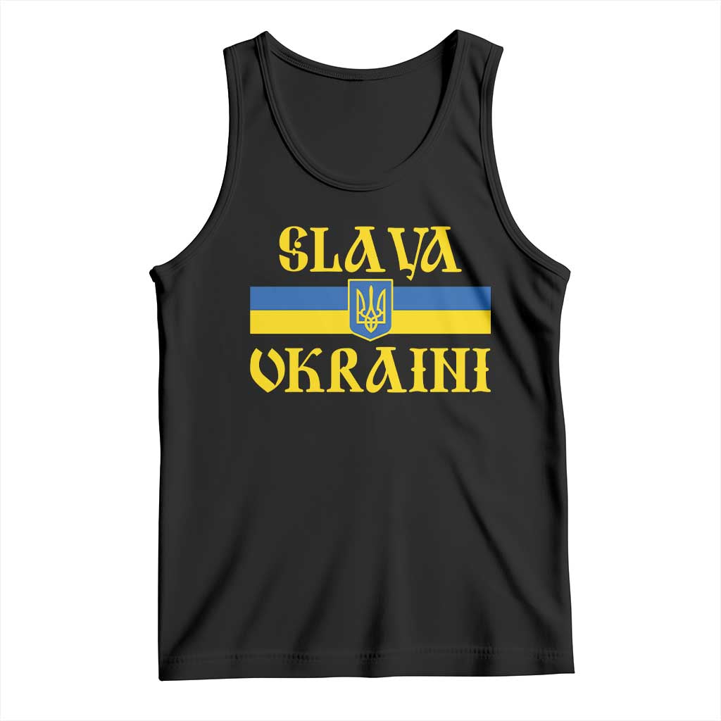 Ukraine Pride Slava Ukraini Tank Top Vintage Ukrainian Flag