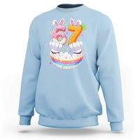 Funny Easter Day Bunny 67 Six Seven Meme Sweatshirt