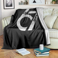 Funny Six Seven 67 Meme Gen Alpha Slang Throw Blanket - Wonder Print Shop