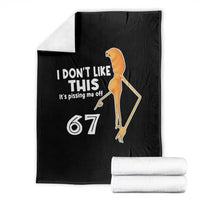 Funny Marcus The Worm 67 Meme Throw Blanket I Dont Like This Its Pissing Me Off - Wonder Print Shop