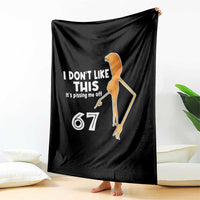 Funny Marcus The Worm 67 Meme Throw Blanket I Dont Like This Its Pissing Me Off - Wonder Print Shop