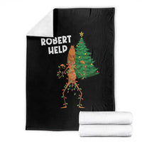Funny Marcus The Worm Christmas Throw Blanket Robert Help Xmas Tree - Wonder Print Shop