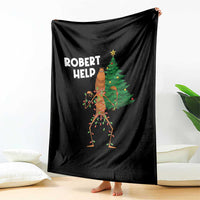 Funny Marcus The Worm Christmas Throw Blanket Robert Help Xmas Tree - Wonder Print Shop