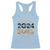 Goodbye 2024 Hello 2025 Racerback Tank Top New Year's Eve Party