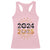 Goodbye 2024 Hello 2025 Racerback Tank Top New Year's Eve Party