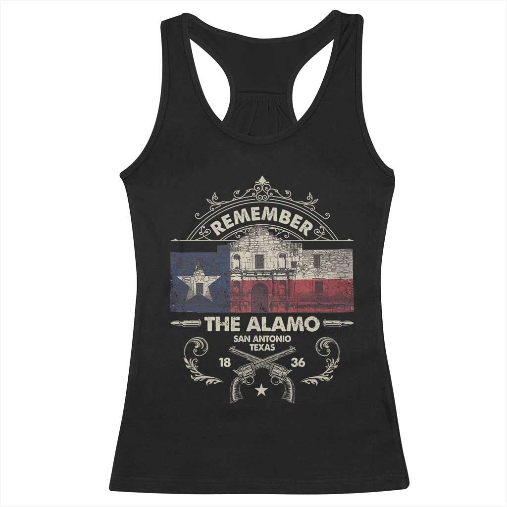 Texas Remember The Alamo San Antonio Pride Racerback Tank Top Texas History