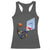 Funny Chimpanzee Basketball Monkey Racerback Tank Top