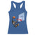 Funny Chimpanzee Basketball Monkey Racerback Tank Top