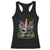 Funny Mardi Gras Princess Racerback Tank Top Unicorn Mask Party