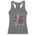 Funny Mardi Gras Princess Racerback Tank Top Unicorn Mask Party