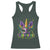 Funny Mardi Gras Princess Racerback Tank Top Unicorn Mask Party