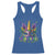 Funny Mardi Gras Princess Racerback Tank Top Unicorn Mask Party