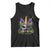 Funny Mardi Gras Princess Tank Top Unicorn Mask Party