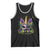 Funny Mardi Gras Princess Tank Top Unicorn Mask Party