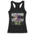 Funny Mardi Gras T-rex Dinosaur Racerback Tank Top Mardi Grawr Beads Carnival Party