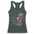 Funny Mardi Gras Cowgirl Racerback Tank Top Let's Geaux Girls Western Cowgirl Boots Carnival