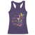 Funny Mardi Gras Cowgirl Racerback Tank Top Let's Geaux Girls Western Cowgirl Boots Carnival