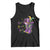 Funny Mardi Gras Cowgirl Tank Top Let's Geaux Girls Western Cowgirl Boots Carnival