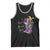 Funny Mardi Gras Cowgirl Tank Top Let's Geaux Girls Western Cowgirl Boots Carnival