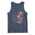 Funny Mardi Gras Cowgirl Tank Top Let's Geaux Girls Western Cowgirl Boots Carnival