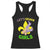 Funny Mardi Gras Cowgirl Racerback Tank Top Let's Geaux Girls Fleur De Lys