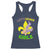 Funny Mardi Gras Cowgirl Racerback Tank Top Let's Geaux Girls Fleur De Lys