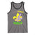 Funny Mardi Gras Cowgirl Tank Top Let's Geaux Girls Fleur De Lys