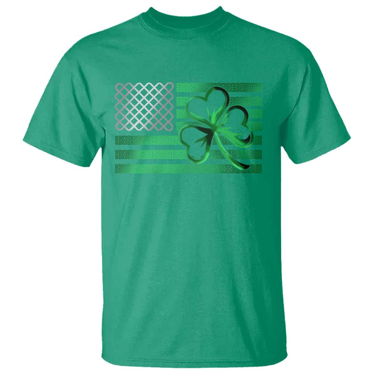 Funny Irish Americans T Shirt Shamrock Celtic Knot American Flag St Patrick's Day