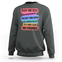 Test Day Sweatshirt Slay The Test Big Brain Energy Students Spirit