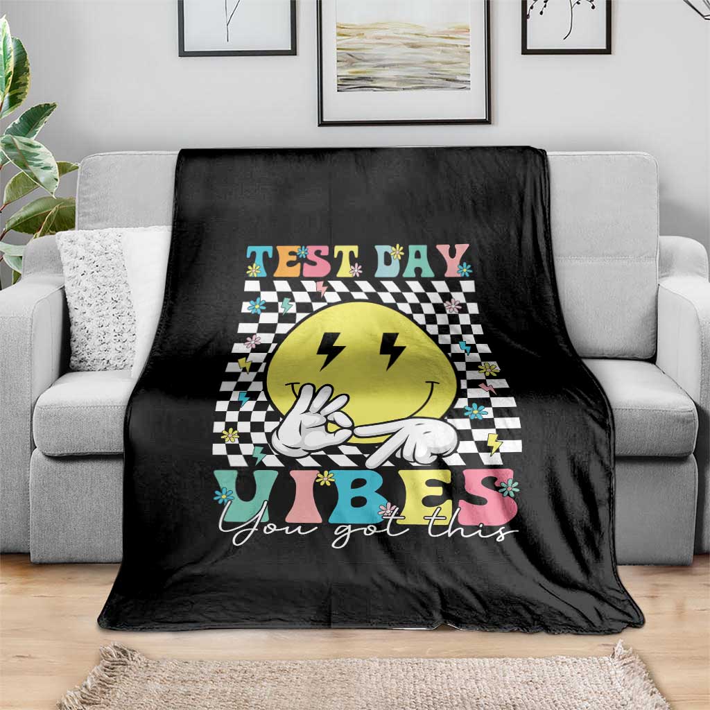 Test Day 67 Meme Throw Blanket You Got This Testing Teacher Retro Grooves