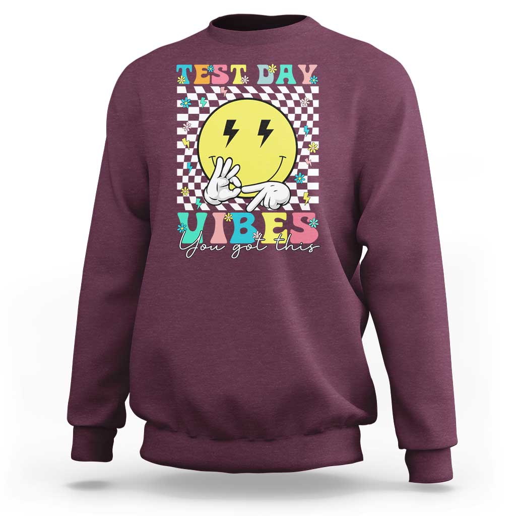 Test Day 67 Meme Sweatshirt You Got This Testing Teacher Retro Grooves