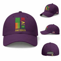 Juneteenth Equality Is Greater Than Division Baseball Cap Juneteenth American Flag