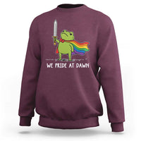 We Pride At Dawn Sweatshirt Funny LGBT Frog Rainbow Pride Month
