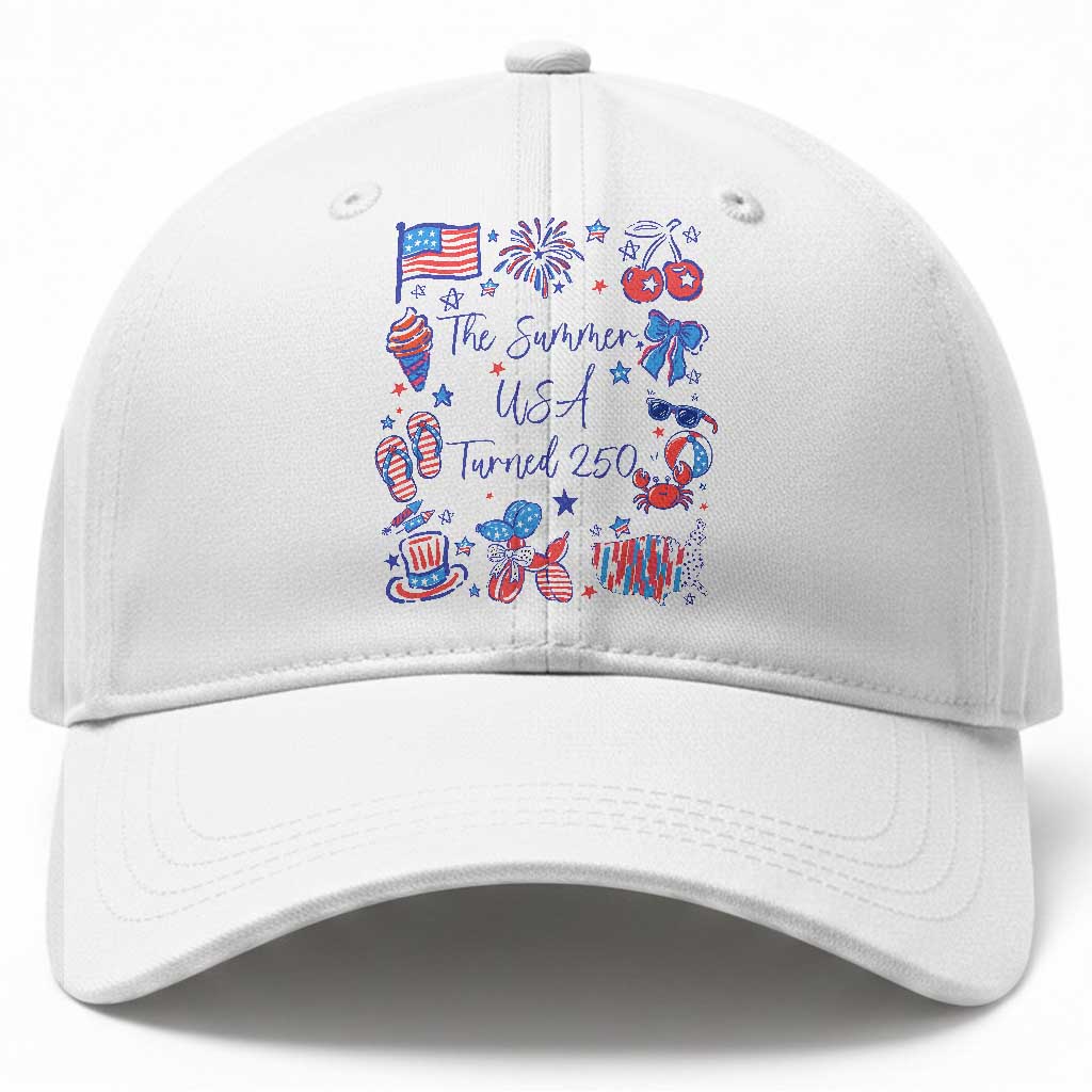 The Summer USA Turned 250 1776 2026 4th of July Baseball Cap