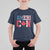 Half American Half Canadian T Shirt For Kid America Canada Patriotic Flag - Wonder Print Shop