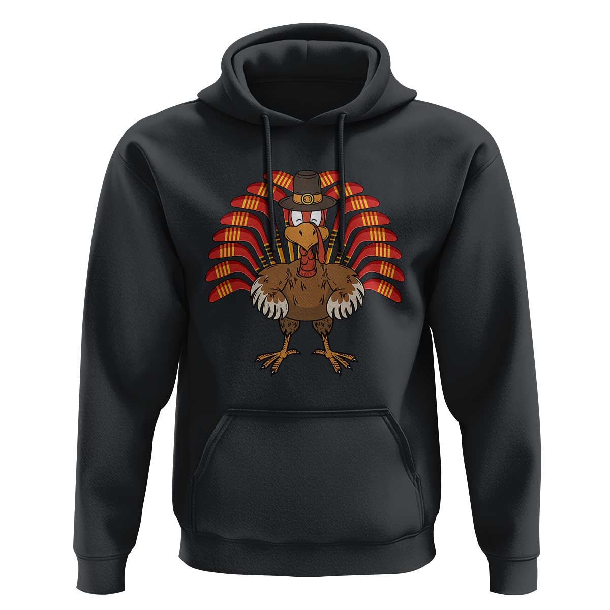 Thanksgiving Ice Hockey Hoodie Turkey Pilgrim Hat Fall Season