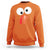 Funny Thanksgiving Sweatshirt Silly Turkey Autumn Season - Wonder Print Shop