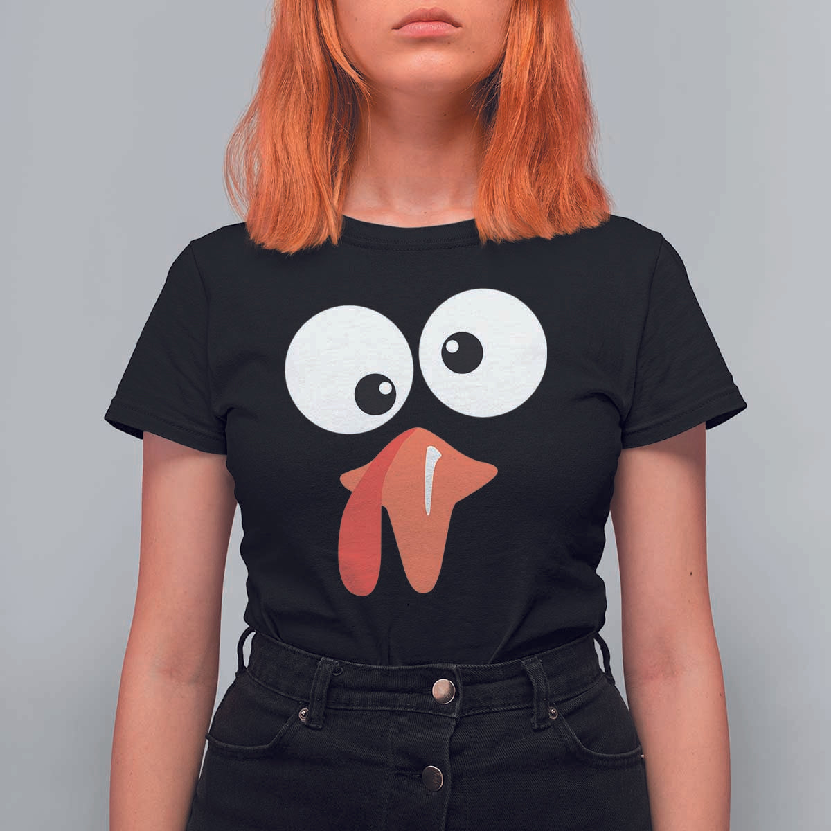 Funny Thanksgiving T Shirt For Women Silly Turkey Autumn Season - Wonder Print Shop