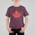 Thanksgiving Day T Shirt For Kid Thankful Vintage Maple Leaf Canada - Wonder Print Shop